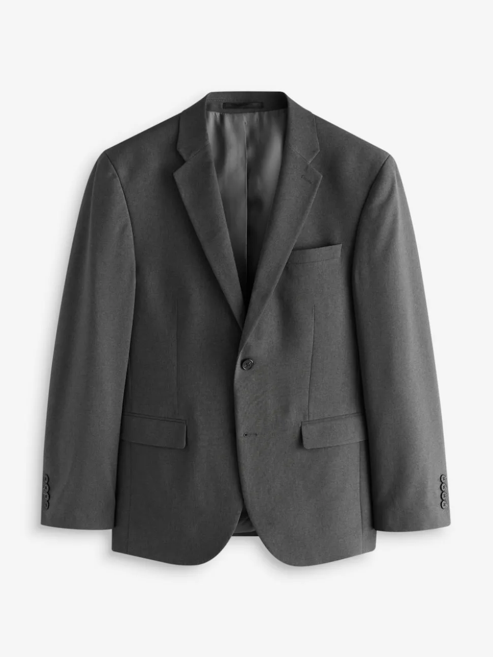 Charcoal Grey Regular Fit Essential Suit Jacket
