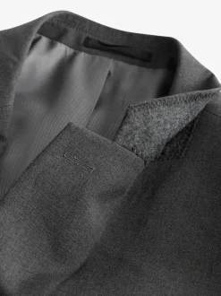 Charcoal Grey Regular Fit Essential Suit Jacket
