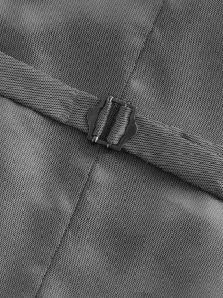 Charcoal Grey Regular Fit Essential Suit Waistcoat