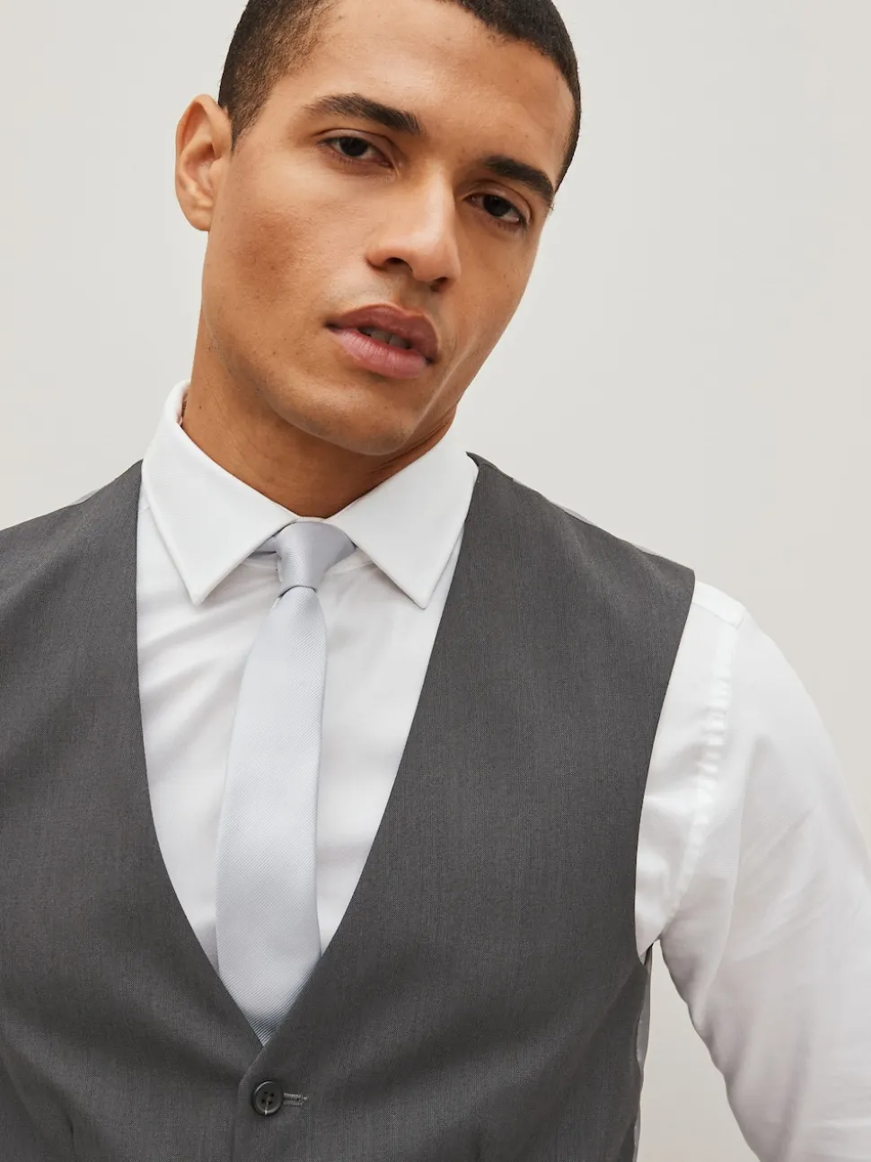 Charcoal Grey Regular Fit Waistcoat