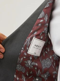 Charcoal Grey Regular Fit Waistcoat