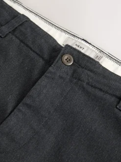 Charcoal Grey Regular Tapered Fit Heritage Cotton Rich Trousers