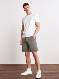 Charcoal Grey Relaxed Fit Stretch Chinos Shorts