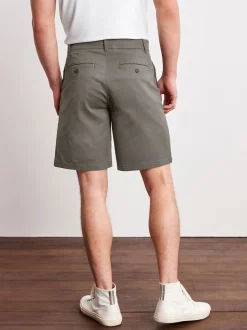 Charcoal Grey Relaxed Fit Stretch Chinos Shorts