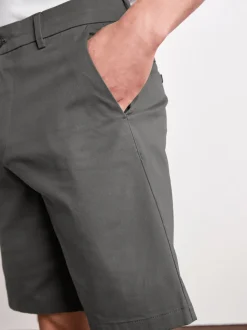 Charcoal Grey Relaxed Fit Stretch Chinos Shorts