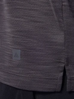 Charcoal Grey Short Sleeve Tee Active Gym Training Top