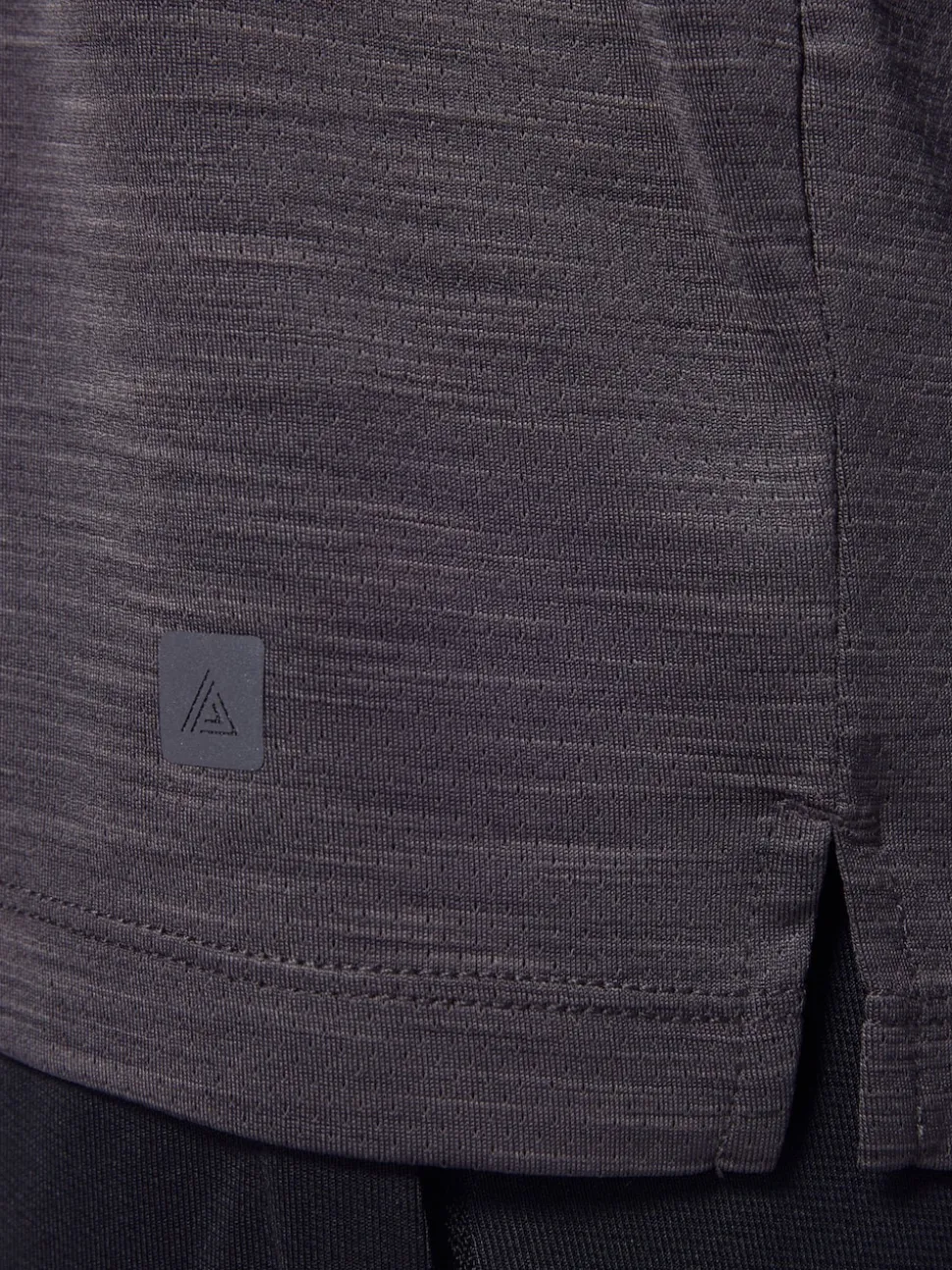 Charcoal Grey Short Sleeve Tee Active Gym Training Top