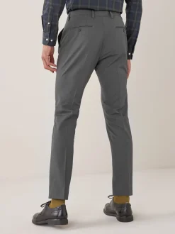 Charcoal Grey Skinny Fit Suit Trousers