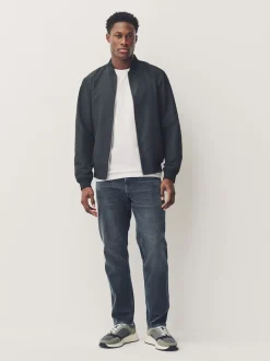 Charcoal Grey Slim Fit Authentic Stretch Denim Jeans