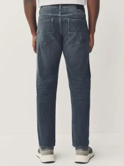 Charcoal Grey Slim Fit Authentic Stretch Denim Jeans