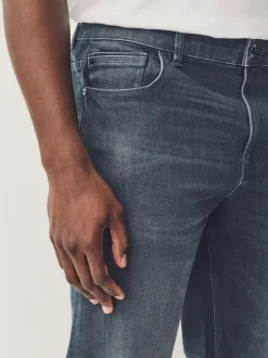 Charcoal Grey Slim Fit Authentic Stretch Denim Jeans