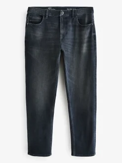 Charcoal Grey Slim Fit Authentic Stretch Denim Jeans