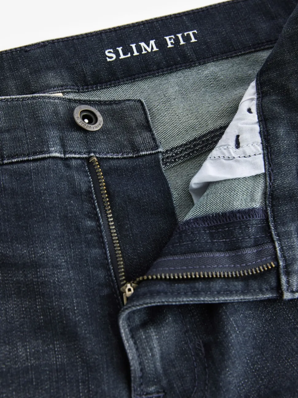 Charcoal Grey Slim Fit Authentic Stretch Denim Jeans