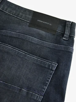 Charcoal Grey Slim Fit Authentic Stretch Denim Jeans