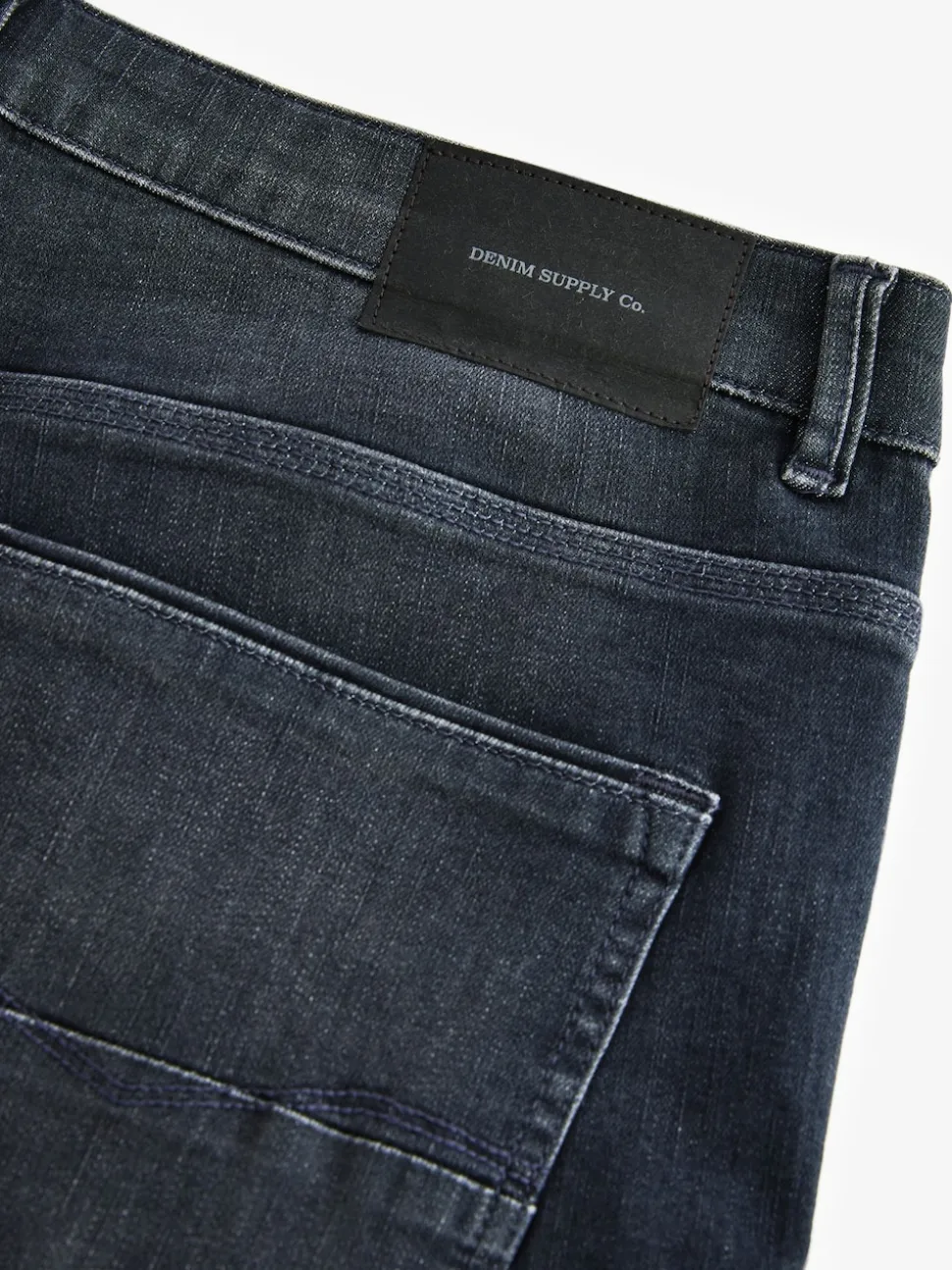 Charcoal Grey Slim Fit Authentic Stretch Denim Jeans