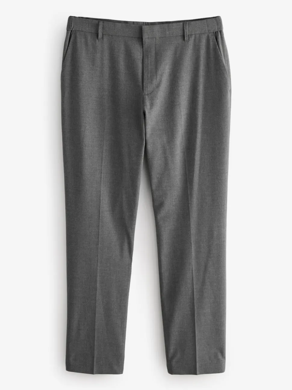 Charcoal Grey Slim Fit Elasticated Waist Motionflex Stretch Smart Trousers