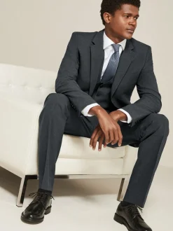 Charcoal Grey Slim Fit Essential Suit Jacket