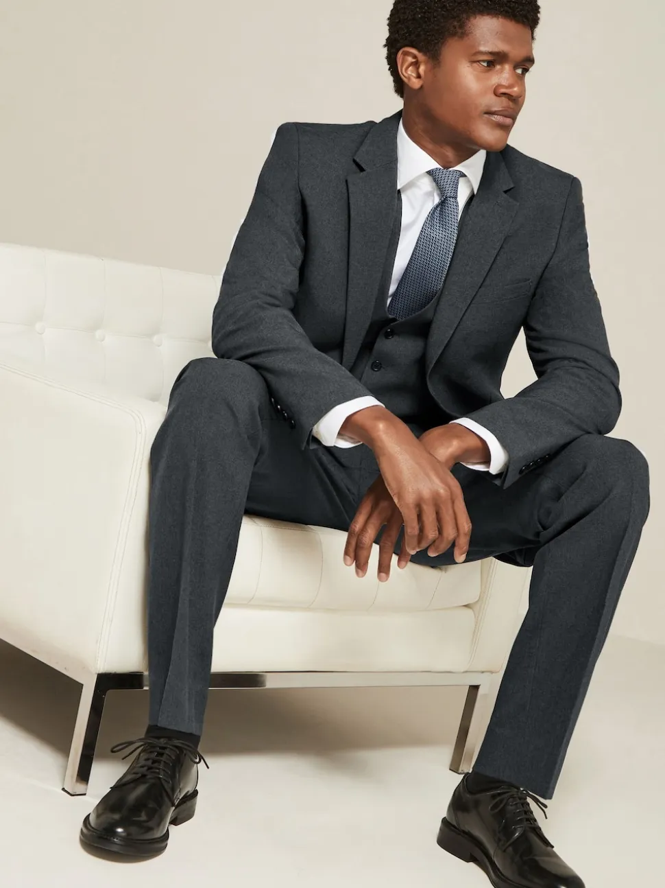 Charcoal Grey Slim Fit Essential Suit Jacket