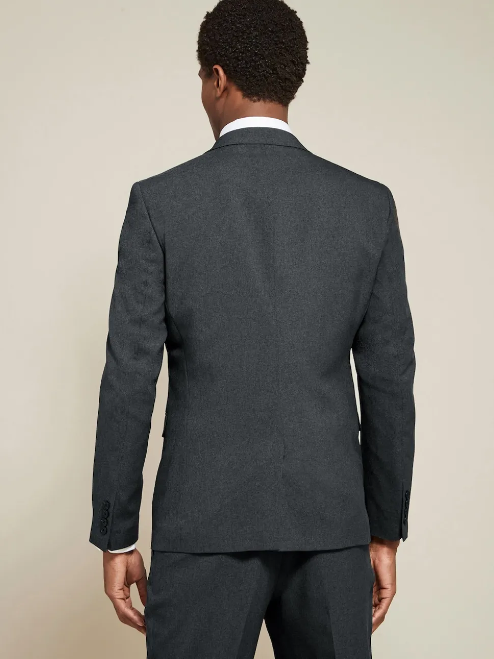 Charcoal Grey Slim Fit Essential Suit Jacket