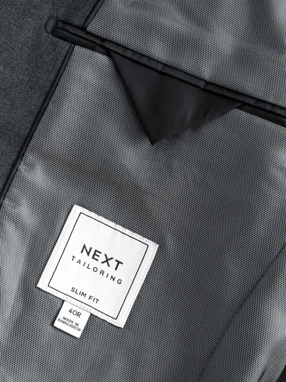 Charcoal Grey Slim Fit Essential Suit Jacket