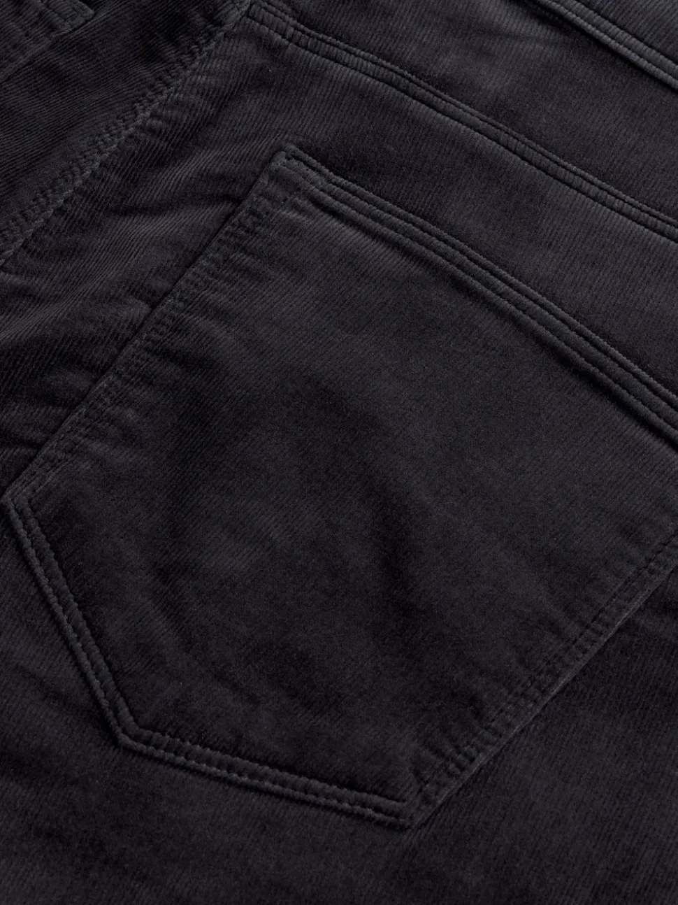 Charcoal Grey Slim Fit Motionflex Corduroy Stretch Trousers