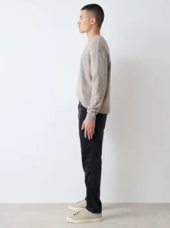 Charcoal Grey Slim Fit Motionflex Corduroy Stretch Trousers
