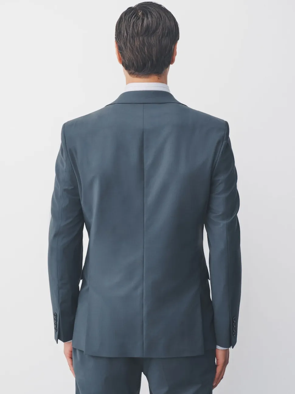 Charcoal Grey Slim Fit Slim Fit Motion Flex Wool Blend Suit Jacket