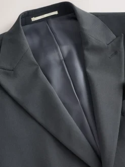 Charcoal Grey Slim Fit Slim Fit Motion Flex Wool Blend Suit Jacket