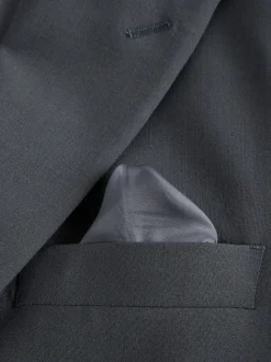 Charcoal Grey Slim Fit Slim Fit Motion Flex Wool Blend Suit Jacket