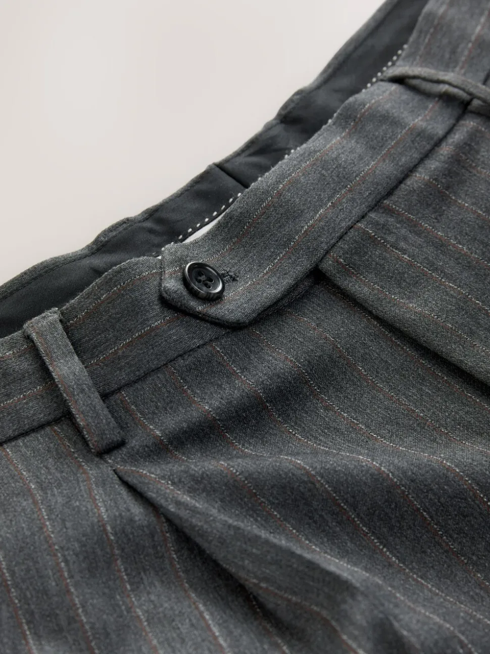 Charcoal Grey Slim Fit Slim Fit Motion Flex Wool Blend Suit Trousers