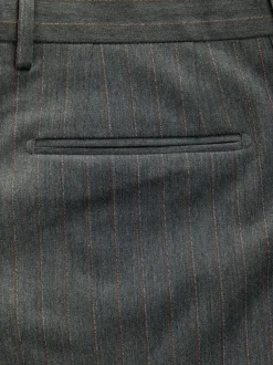 Charcoal Grey Slim Fit Slim Fit Motion Flex Wool Blend Suit Trousers