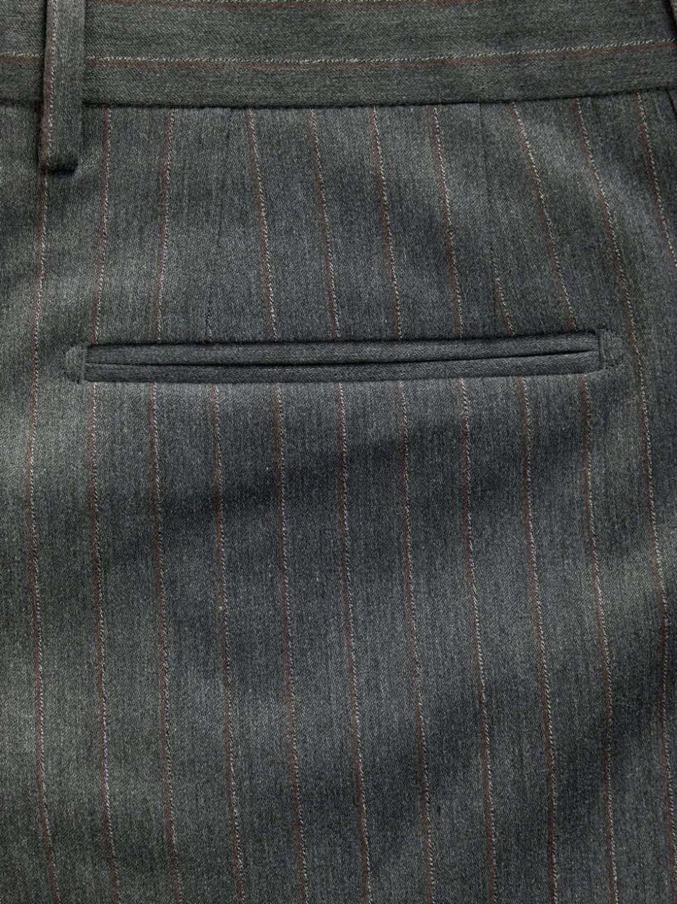 Charcoal Grey Slim Fit Slim Fit Motion Flex Wool Blend Suit Trousers