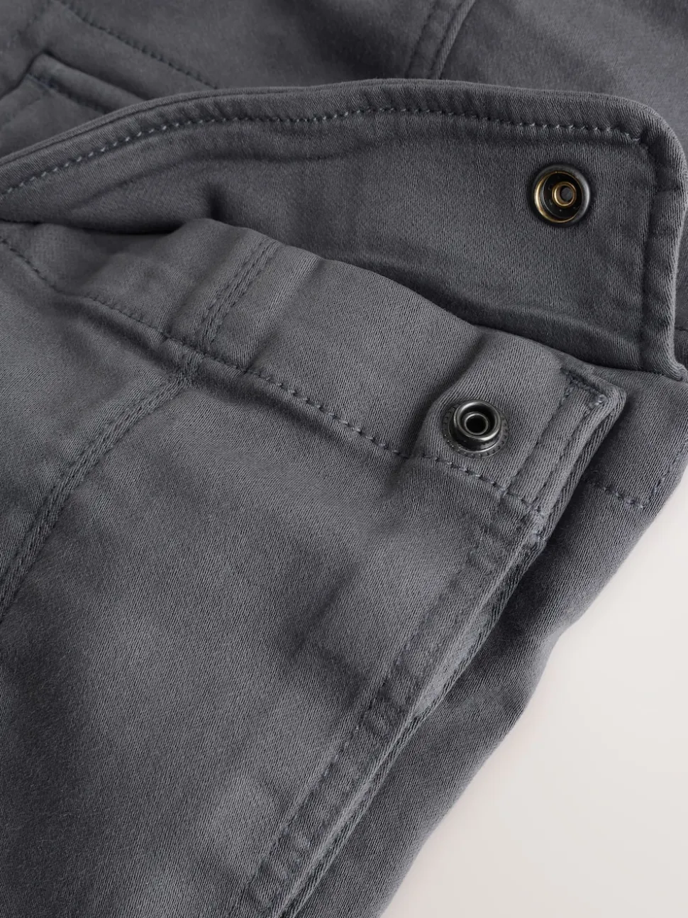 Charcoal Grey Slim Fit Slim Fit Motionflex Strech Cargo Trousers