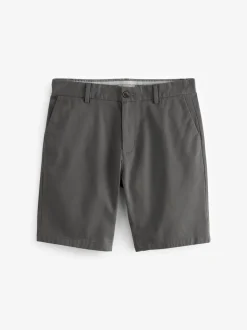 Charcoal Grey Slim Fit Stretch Chinos Shorts