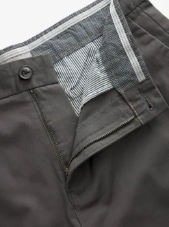 Charcoal Grey Slim Fit Stretch Chinos Shorts