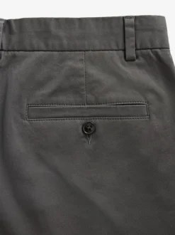Charcoal Grey Slim Fit Stretch Chinos Shorts