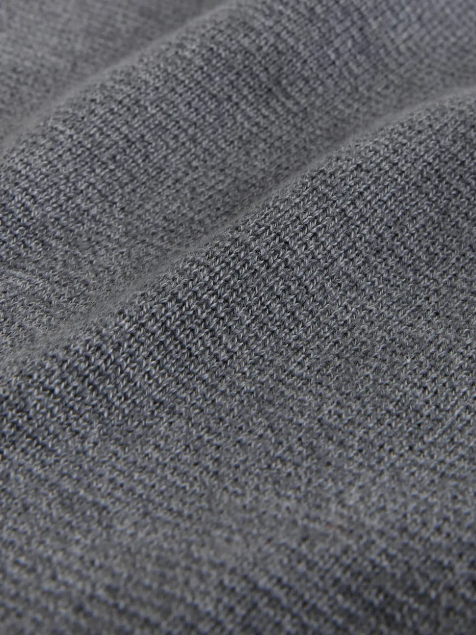 Charcoal Grey Stag Logo N.Premium Regular Fit 100% Cotton Premium Quarter Zip Jumper