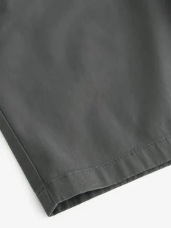 Charcoal Grey Straight Fit Stretch Chinos Shorts
