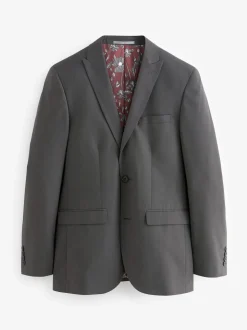 Charcoal Grey Tailored Fit Two Button Suit Jacket