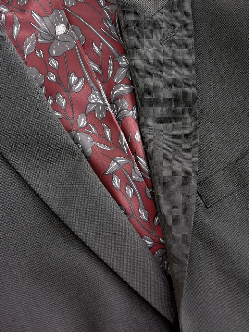 Charcoal Grey Tailored Fit Two Button Suit Jacket