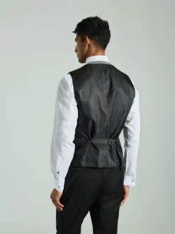 Charcoal Grey Velvet Waistcoat