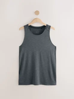 Charcoal Grey Vest Active Gym Training Top