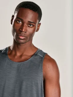Charcoal Grey Vest Active Gym Training Top