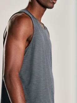Charcoal Grey Vest Active Gym Training Top