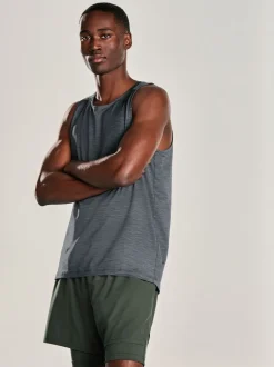 Charcoal Grey Vest Active Gym Training Top