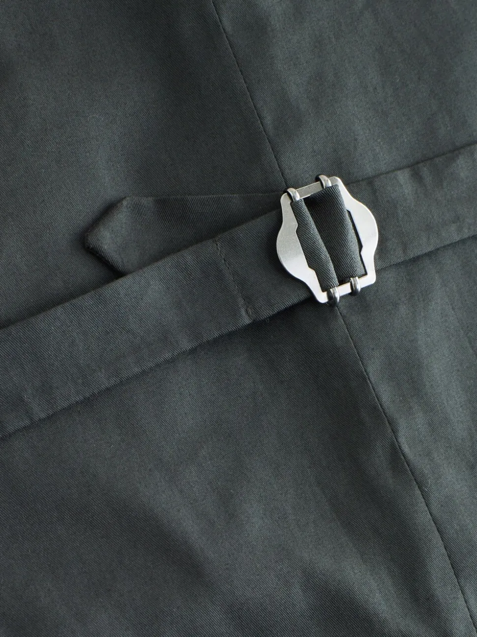 Charcoal Grey Wool Blend Suit Waistcoat