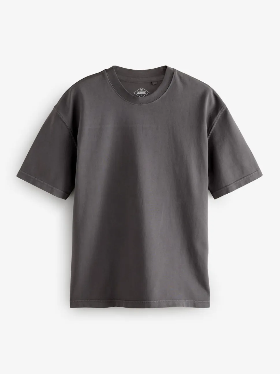 Charcoal Grey/Green/Ecru Garment Dye Relaxed Fit Heavyweight T-Shirts 3 Pack