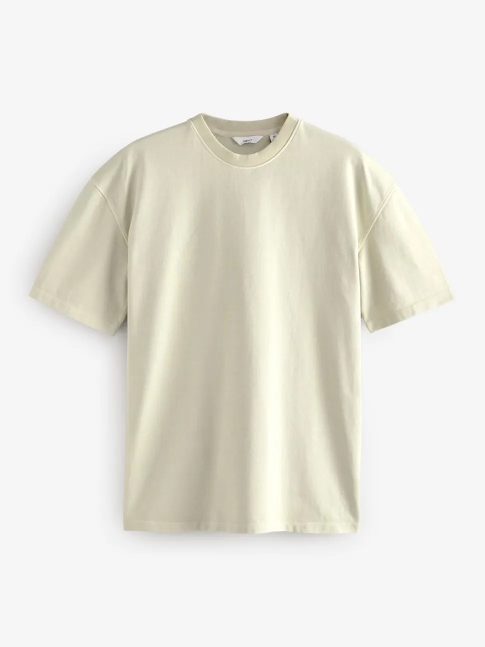 Charcoal Grey/Green/Ecru Garment Dye Relaxed Fit Heavyweight T-Shirts 3 Pack
