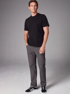 Charcoal Single Straight Fit Classic Stretch Jeans