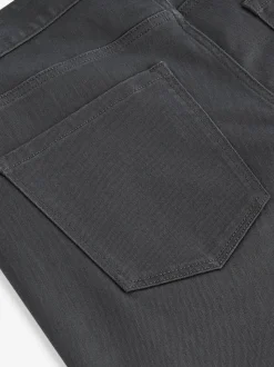 Charcoal Single Straight Fit Classic Stretch Jeans